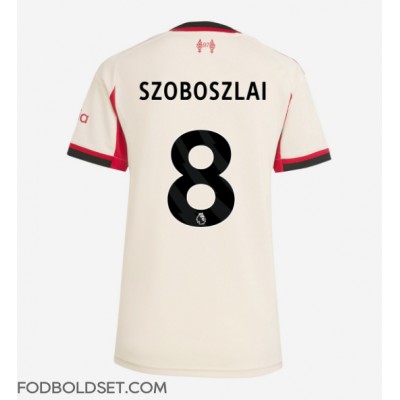 Liverpool Dominik Szoboszlai #8 Udebanetrøje Dame 2025-26 Kortærmet Liverpool Dominik Szoboszlai #8 Udebanetrøje Dame 2025-26 Kortærmet